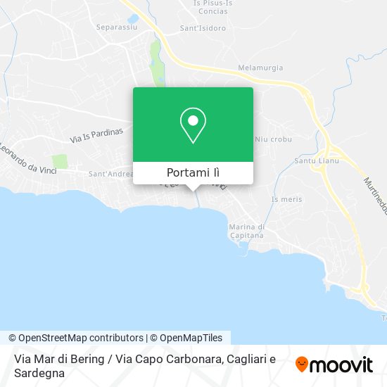 Mappa Via Mar di Bering / Via Capo Carbonara