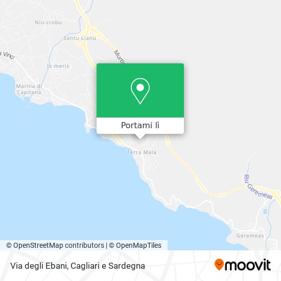 Mappa Via degli Ebani