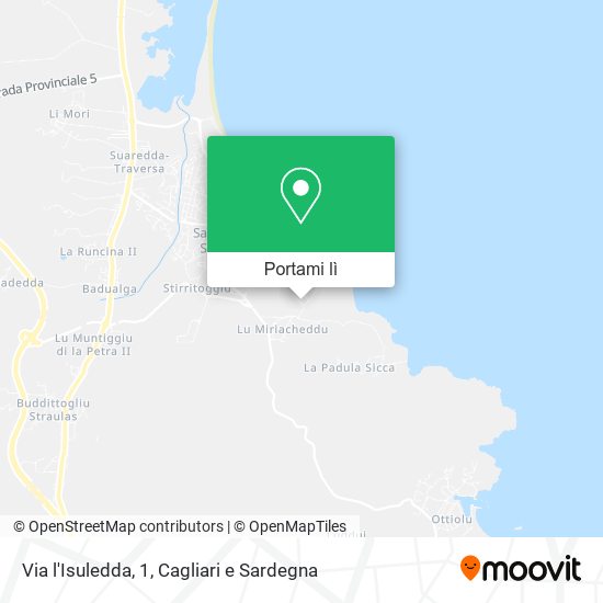 Mappa Via l'Isuledda, 1