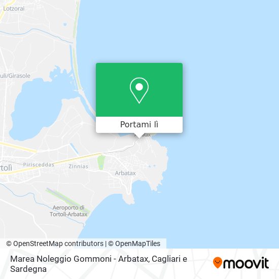 Mappa Marea Noleggio Gommoni - Arbatax