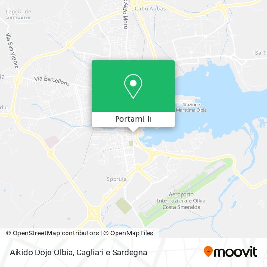 Mappa Aikido Dojo Olbia