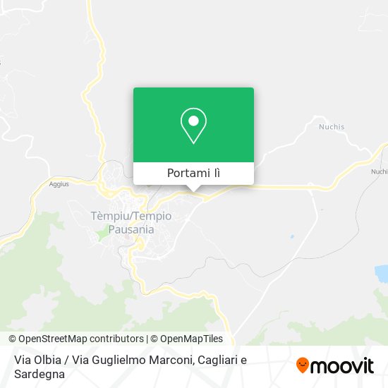 Mappa Via Olbia / Via Guglielmo Marconi