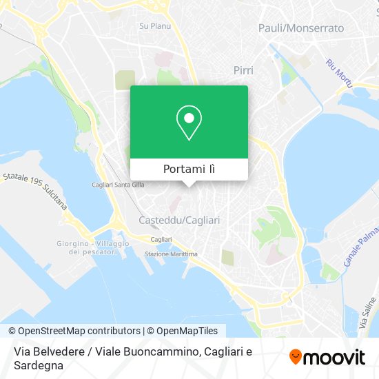 Mappa Via Belvedere / Viale Buoncammino