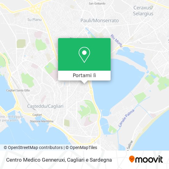 Mappa Centro Medico Genneruxi
