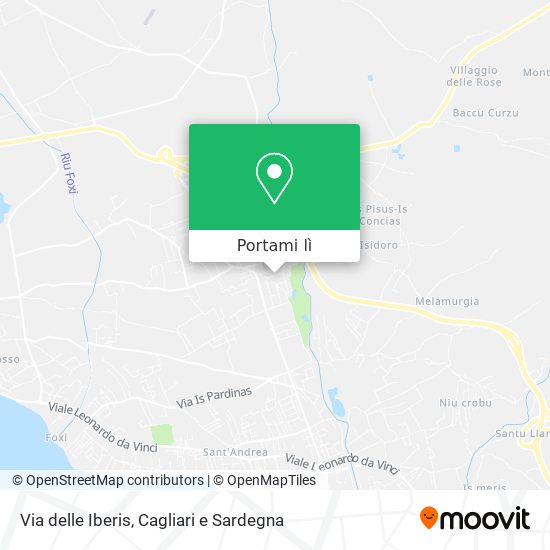 Mappa Via delle Iberis