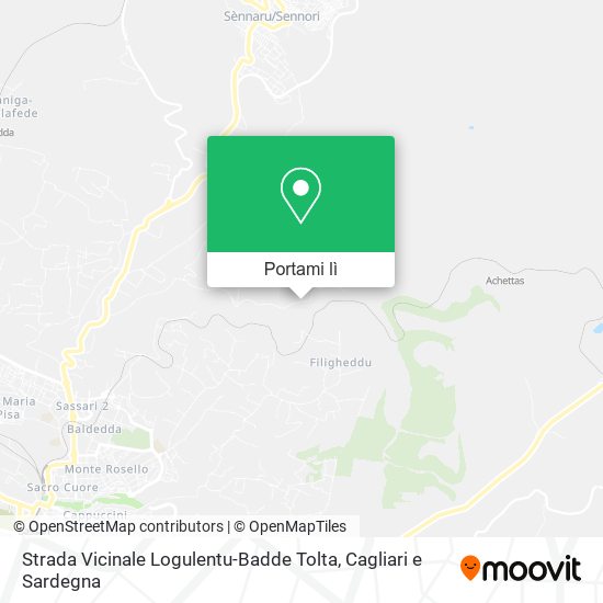 Mappa Strada Vicinale Logulentu-Badde Tolta