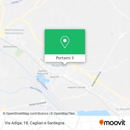 Mappa Via Adige, 18