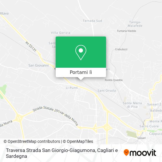 Mappa Traversa Strada San Giorgio-Giagumona