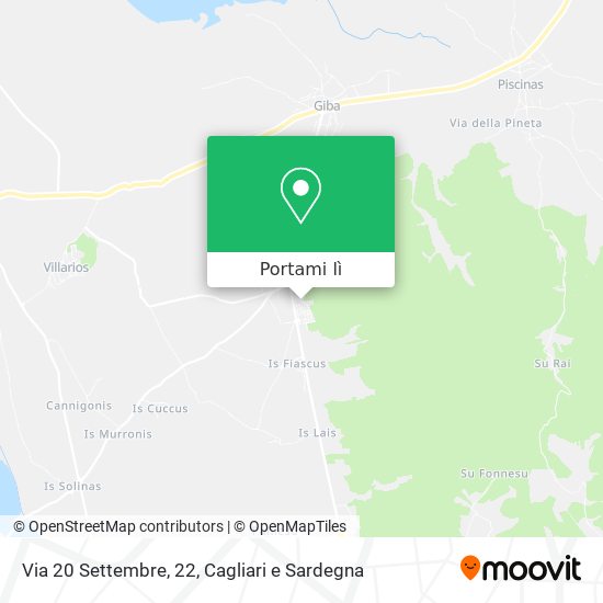 Mappa Via 20 Settembre, 22