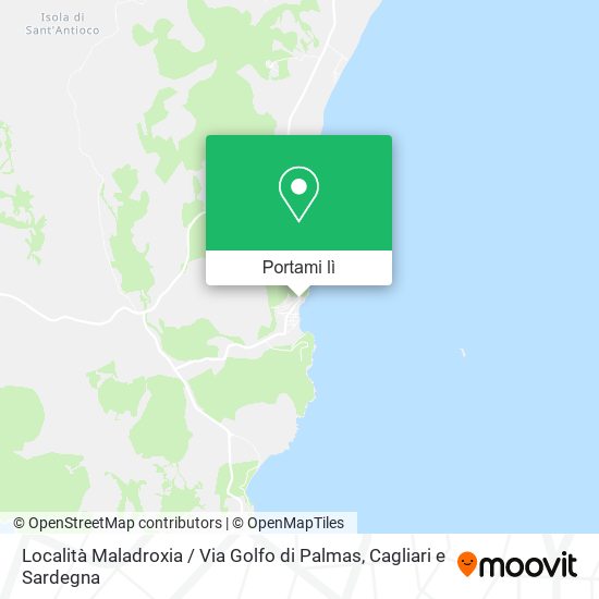 Mappa Località Maladroxia / Via Golfo di Palmas