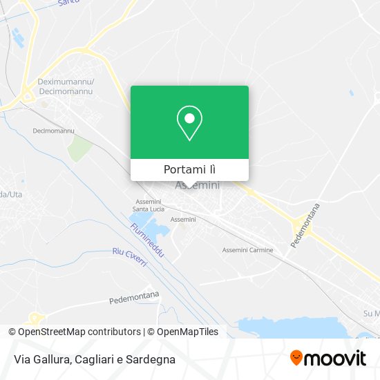 Mappa Via Gallura