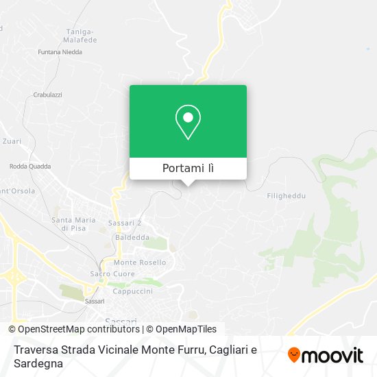 Mappa Traversa Strada Vicinale Monte Furru