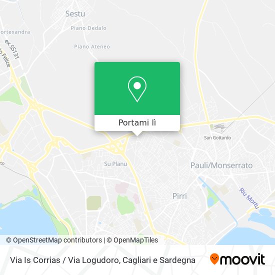 Mappa Via Is Corrias / Via Logudoro