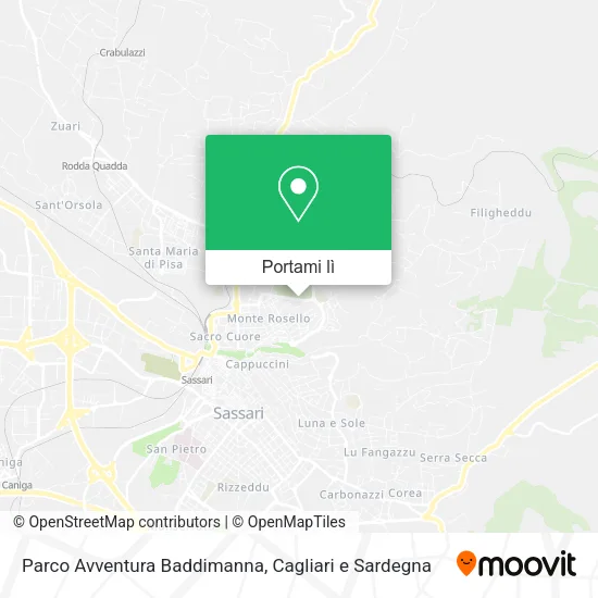 Mappa Parco Avventura Baddimanna