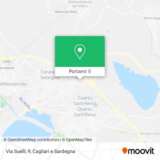 Mappa Via Suelli, 9