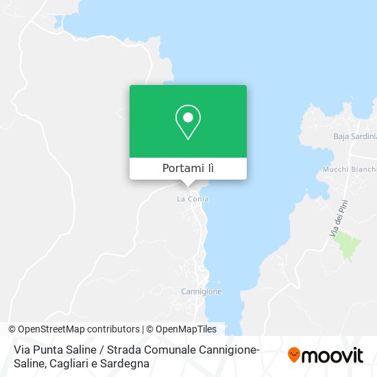 Mappa Via Punta Saline / Strada Comunale Cannigione-Saline