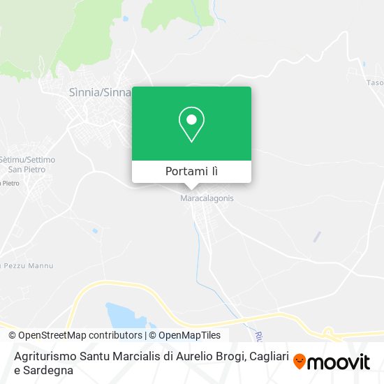 Mappa Agriturismo Santu Marcialis di Aurelio Brogi