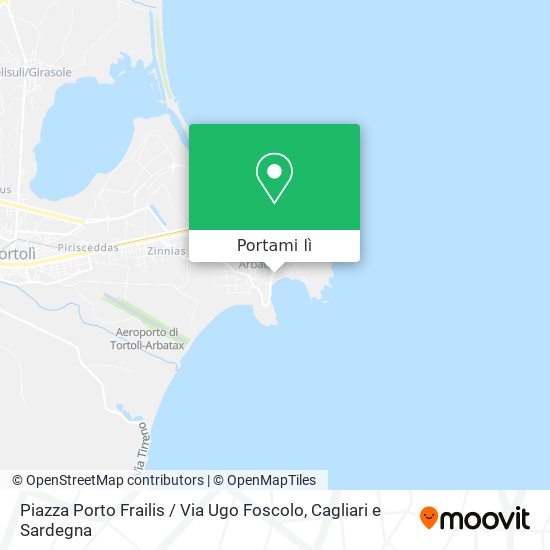 Mappa Piazza Porto Frailis / Via Ugo Foscolo