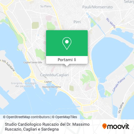 Mappa Studio Cardiologico Ruscazio del Dr. Massimo Ruscazio