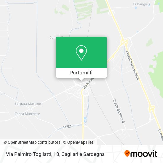 Mappa Via Palmiro Togliatti, 18