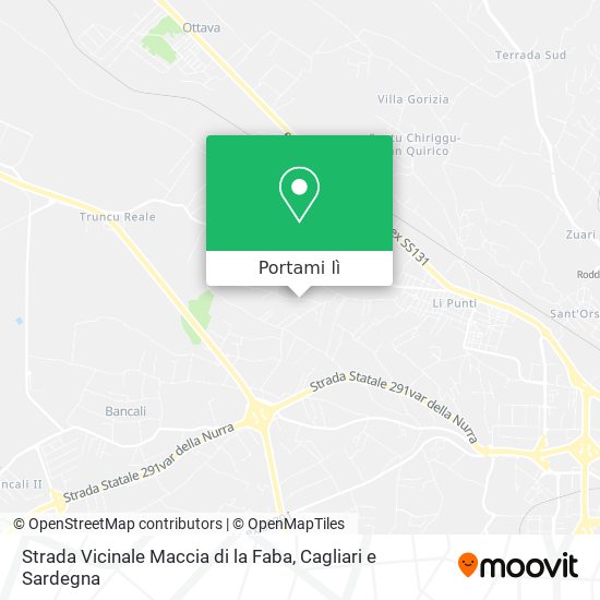 Mappa Strada Vicinale Maccia di la Faba