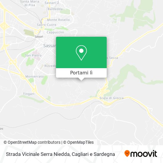 Mappa Strada Vicinale Serra Niedda