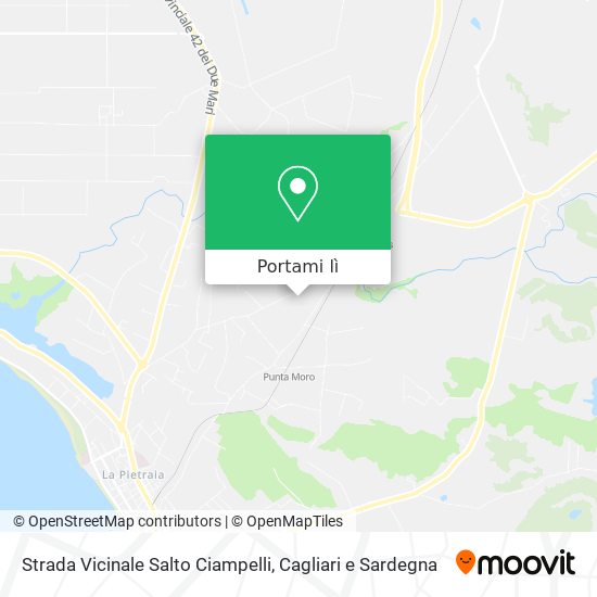 Mappa Strada Vicinale Salto Ciampelli