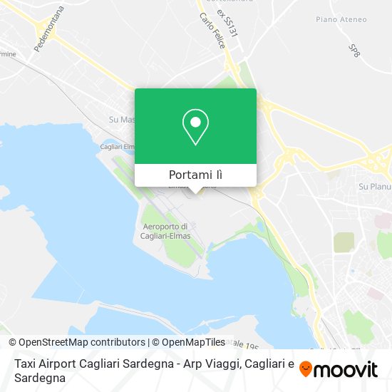 Mappa Taxi Airport Cagliari Sardegna - Arp Viaggi