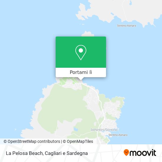 Mappa La Pelosa Beach