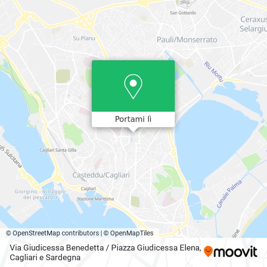Mappa Via Giudicessa Benedetta / Piazza Giudicessa Elena