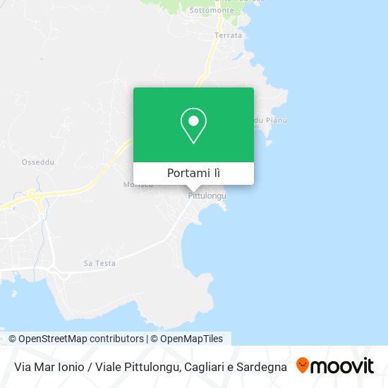 Mappa Via Mar Ionio / Viale Pittulongu