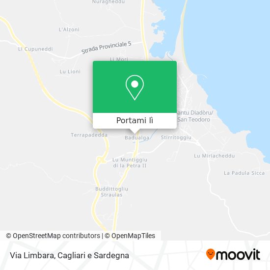 Mappa Via Limbara