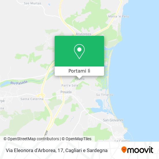 Mappa Via Eleonora d'Arborea, 17