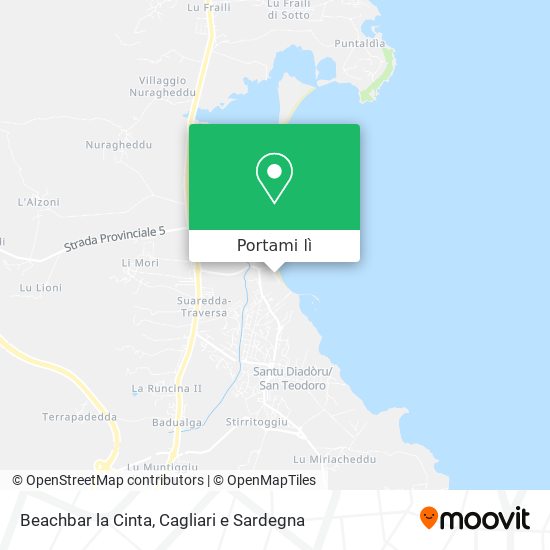 Mappa Beachbar la Cinta
