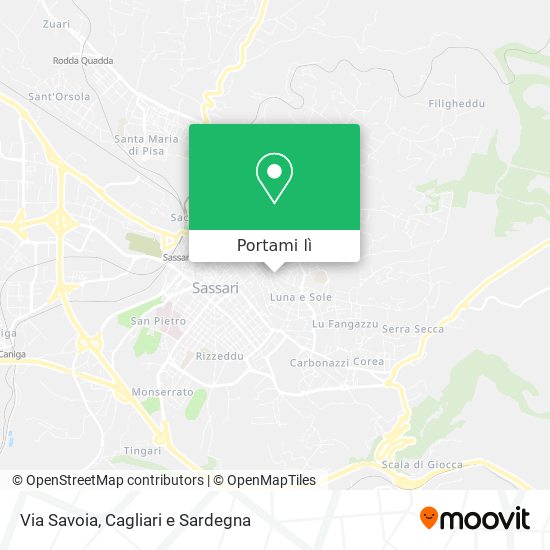 Mappa Via Savoia
