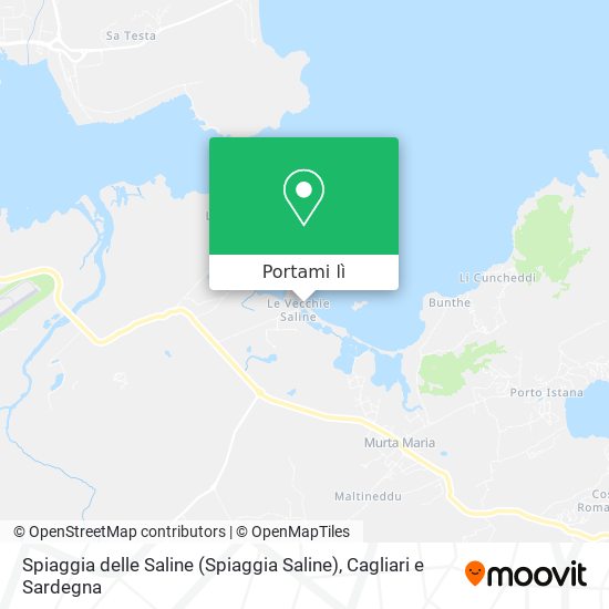 Mappa Spiaggia delle Saline (Spiaggia Saline)