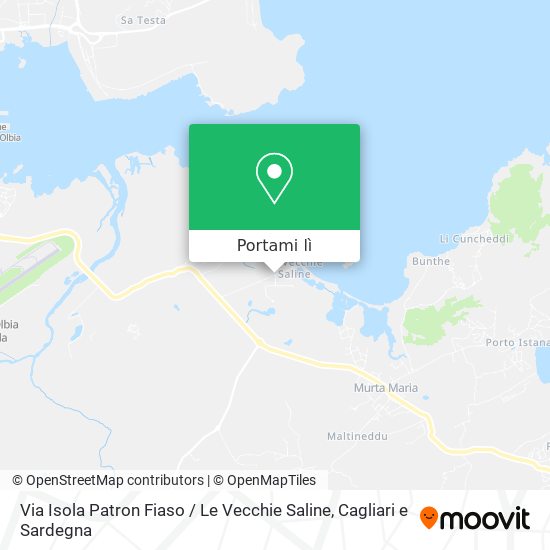 Mappa Via Isola Patron Fiaso / Le Vecchie Saline