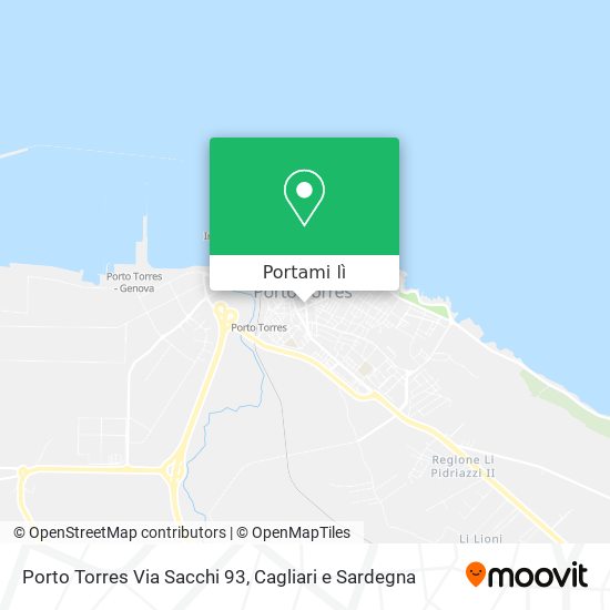 Mappa Porto Torres Via Sacchi 93