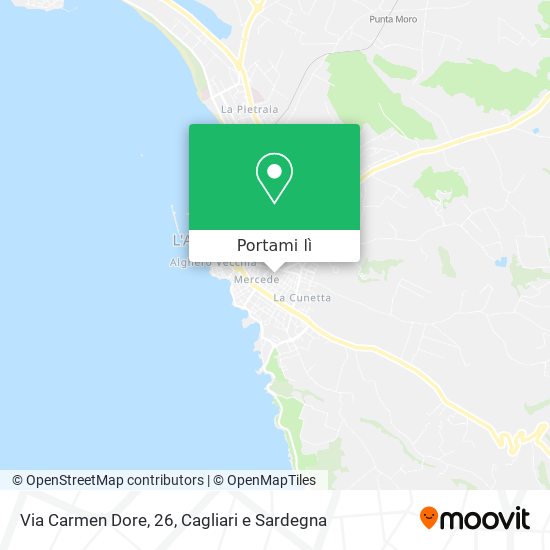 Mappa Via Carmen Dore, 26