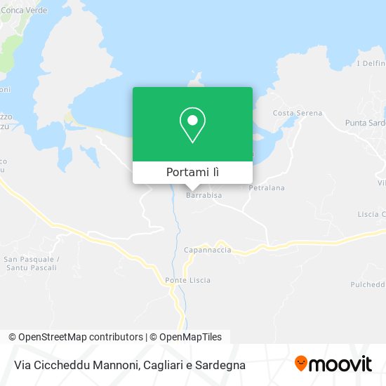 Mappa Via Ciccheddu Mannoni