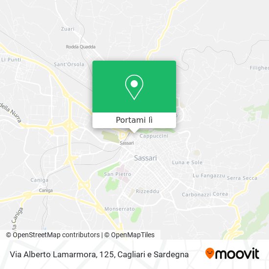 Mappa Via Alberto Lamarmora, 125