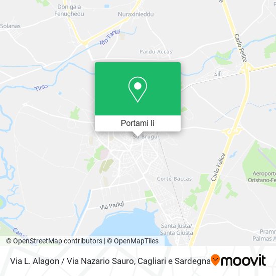 Mappa Via L. Alagon / Via Nazario Sauro