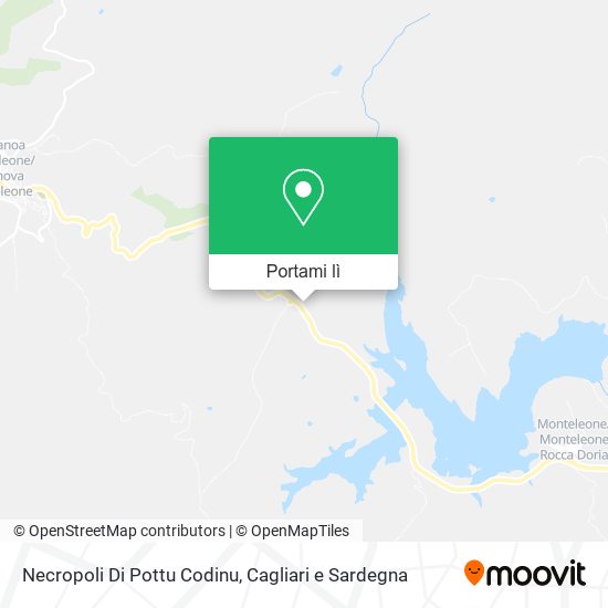 Mappa Necropoli Di Pottu Codinu
