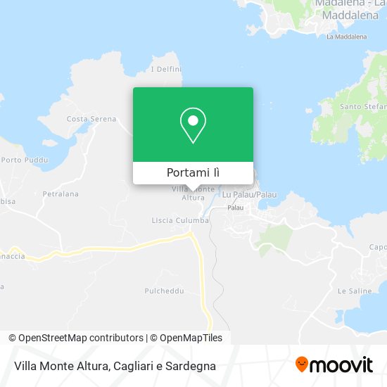 Mappa Villa Monte Altura