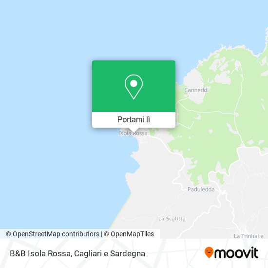 Mappa B&B Isola Rossa
