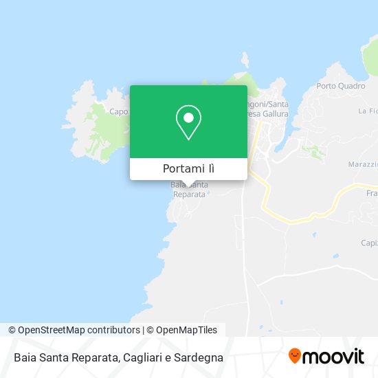 Mappa Baia Santa Reparata