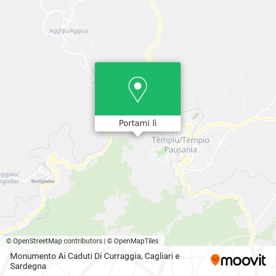 Mappa Monumento Ai Caduti Di Curraggia