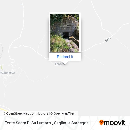Mappa Fonte Sacra Di Su Lumarzu