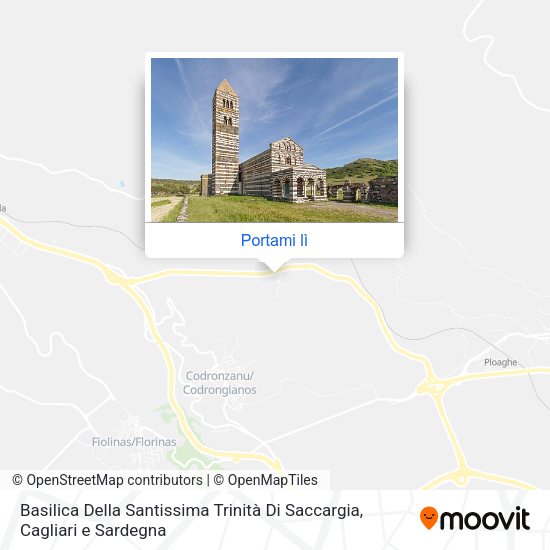 Mappa Basilica Della Santissima Trinità Di Saccargia