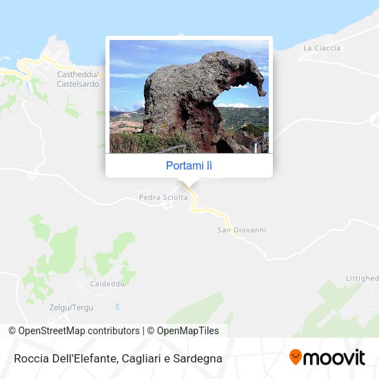 Mappa Roccia Dell'Elefante